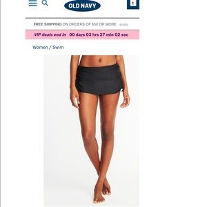 Side tie ruched swim skirt/bottoms